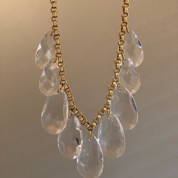 J Crew clear acrylic necklace - Picture 2 of 3